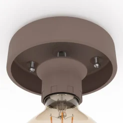 Mogano loftlampe, Ø40cm, kaffebrun