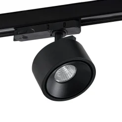 Molto Luce LED 3-faset skinnespot Magis, sort, 827