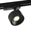 Molto Luce LED 3-faset skinnespot Magis, sort, 830