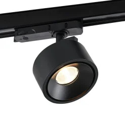Molto Luce LED 3-faset skinnespot Magis, sort, 830
