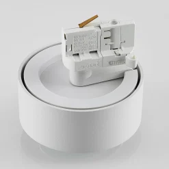 Molto Luce LED 3-faset skinnespot Mag, hvid, 830