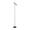 Molto Luce LED-gulvlampe Meyjo F, sort/kaffebrun, aluminium