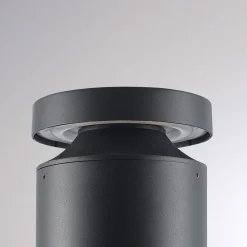 Molto Luce LED-sokkellampe Mona, Ø 18 cm, aluminium, højde 85 cm