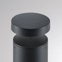 Molto Luce LED-sokkellampe Mona, Ø 10 cm, aluminium, højde 45 cm