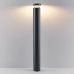 Molto Luce Mona LED-vejlampe, Ø 10 cm, aluminium, højde 85 cm