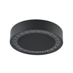 Molto Luce udendørs loftlampe Nona, Ø 22,8 cm, antracit