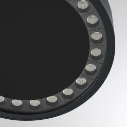 Molto Luce udendørs loftlampe Nona, Ø 22,8 cm, antracit