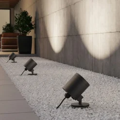 Molto Luce udendørs spotlampe Foris Round F, antracit