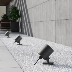 Molto Luce udendørs spotlampe Foris Round F, antracit