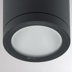 Molto Luce udendørs spotlampe Foris Round SD, antracit, aluminium