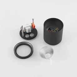 Molto Luce udendørs spotlampe Foris Round SD, antracit, aluminium