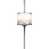 Mona LED-væglampe IP44 højde 55,9cm, poleret krom