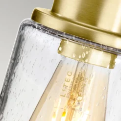 Morvah badeværelses-væglampe, børstet messing