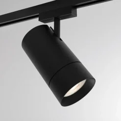 Mova S Volare GU10 skinnespot, sort