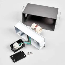 Mørkegrå udendørsvæglampe Jovan, 2 lyskilder