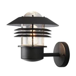 New Modena udendørs væglampe, lygte, E27, sort