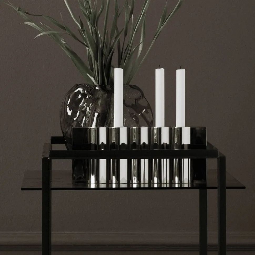 New Works Lysestage Ripply, bredde 33 cm, stål