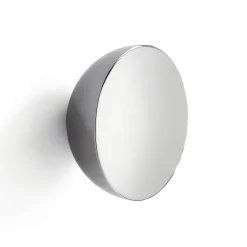 New Works Væg spejl Aura Small, Ø 10 cm, stål