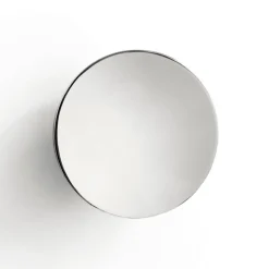 New Works Væg spejl Aura Small, Ø 10 cm, stål