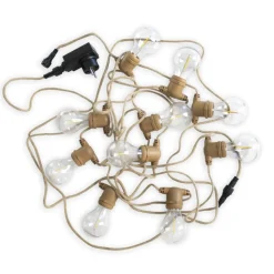 Newgarden Allegra LED-lyskæde med jutekabel