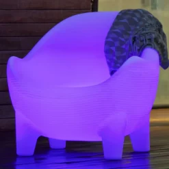 Newgarden Aruba LED-lænestol, solcelle + genopladeligt batteri