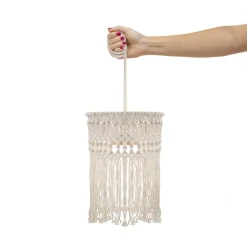 Newgarden genopladelig hængelampe Mykonos, hvid, bomuld