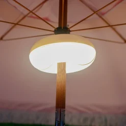 Newgarden LED genopladelig lampe Lima, IP54, RGBW, solskærme