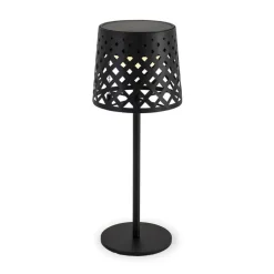 Newgarden LED-bordlampe Gretita, sort, metal