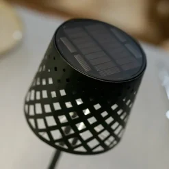 Newgarden LED-bordlampe Gretita, sort, metal