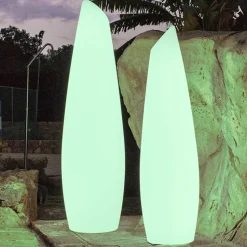 Newgarden LED-gulvlampe Fredo, hvid, plast, 140 cm