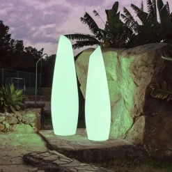 Newgarden LED-gulvlampe Fredo, hvid, plast, 140 cm