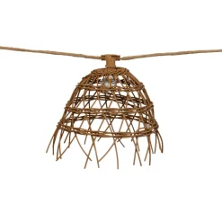 Newgarden LED-lyskæde Alma, træfarvet, PVC, IP44