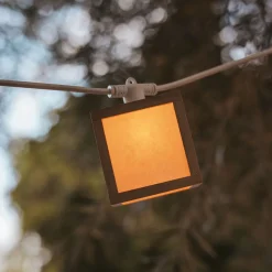 Newgarden LED-solcellelyskæde Vega, bambus, IP44