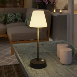 Newgarden Lola Slim LED-bordlampe batteri antracit