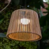 Newgarden Okinawa udendørs LED-hængelampe bambus