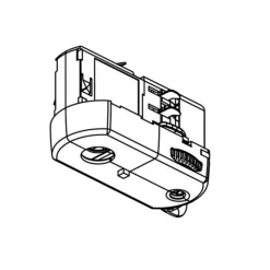 Noa 3-faset multiadapter, bærestyrke 5kg, sort