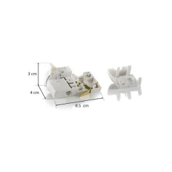 Noa 3-faset multiadapter, bærestyrke 5kg, hvid