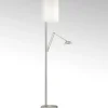 Nola LED-gulvlampe mat nikkel