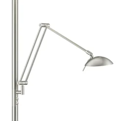 Nola LED-gulvlampe mat nikkel