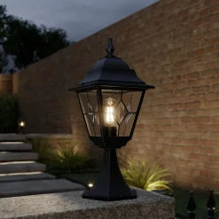 Norfolk sokkellampe, blyindfattet