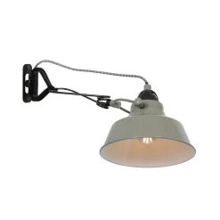 Nové væglampe med stik, grøn