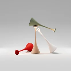 Nudrop LED-bordlampe, batteri, IP54, natsort