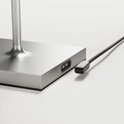 Nuindie mini LED genopladelig bordlampe, Easy Connect, sølv, dæmpbar.