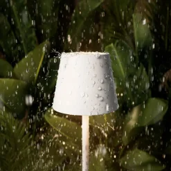 Nuindie pocket LED genopladelig bordlampe, hvid, IP54, dæmpbar