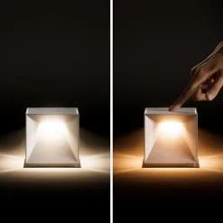 Nutalis LED-bordlampe, snehvid, IP54, dæmpbar