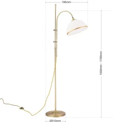 Old Lamp gulvlampe, højdejusterbar