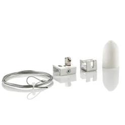 Ophængningssæt til Noa 3-faset skinne, 150 cm hvid