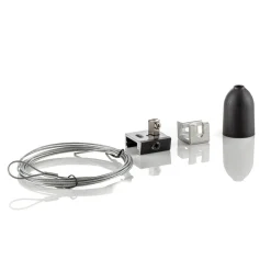 Ophængningssæt til Noa 3-faset skinne, 300 cm sort