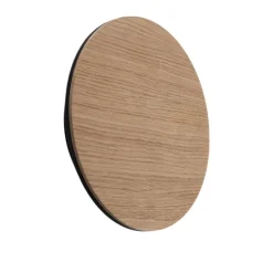 Orios LED-væglampe, træ, Ø 20 cm, indirekte spotlight