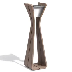 Osmoz LED-solcellelampe af Duratek, grå